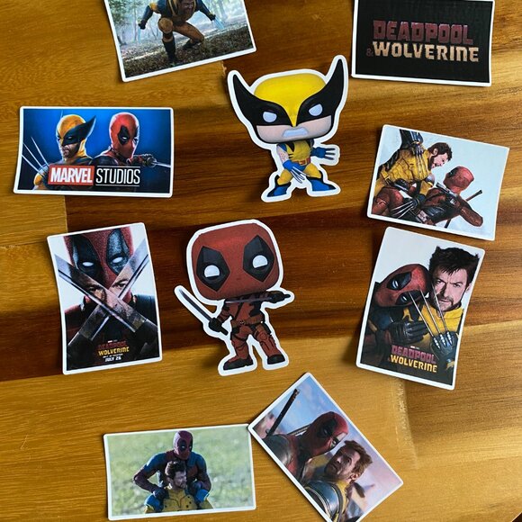 Set Of 10 Deadpool & Wolverine Stickers X-men 97 Marvel Comics Best Friend H2O - Picture 1 of 8